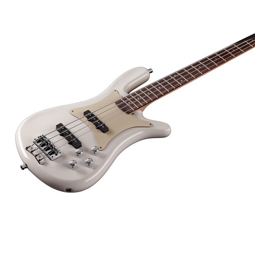 Warwick Teambuilt Streamer CV 4 String.  Cream White